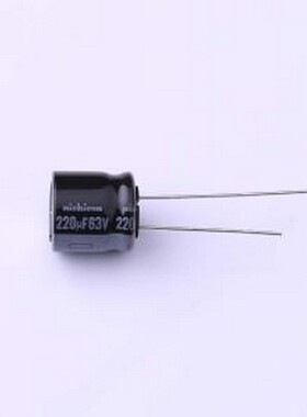 URZ1J221MHD 直插铝电解电容 220uF ±20% 63V 插件,D12.5xL12.5m