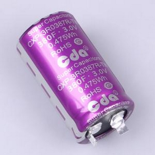 CXP-3R0387R-TW-Z2 超级电容器 380F -10%~+30% 3V 插件