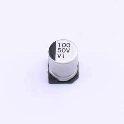 VT1H101M-CRF10 贴片型铝电解电容 100uF ±20% 50V SMD,D8xL10.5