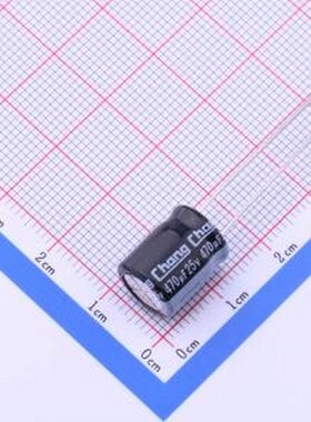 RL1E471MG125A00CV0 直插铝电解电容 470uF ±20% 25V 插件,D10xL