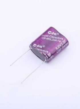 CSP-6R0L255R-TW 超级电容器 2.5F 0%~+100% 6V 插件,P=15.5mm