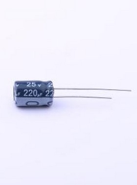 ECR1EBK221MLL080011 直插铝电解电容 220uF ±20% 25V 插件,D8xL