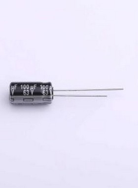 EEUEB1J101 直插铝电解电容 100uF ±20% 63V 插件,D8xL15mm