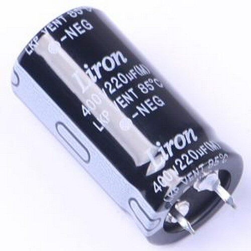 LKP2G221MP040K40B 牛角型电解电容 220uF ±20% 400V 插件,D22xL