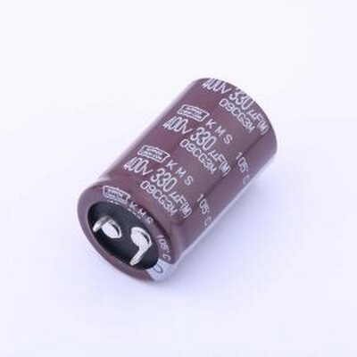 EKMS401VSN331MQ40S 牛角型电解电容 330uF ±20% 400V 插件,D25.