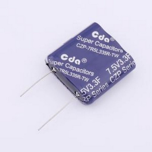 CZP-7R5L335R-TW 超级电容器 3.3F -10%~+30% 7.5V 插件,32x11x31