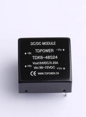 TDK6-48S24 电源模块 TDK6-48S24 插件,25.4x25.4mm
