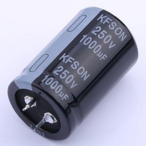 KN102M25030*45A 牛角型电解电容 1000uF ±20% 250V 插件,D30xL4