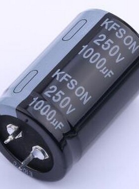 KN102M25030*45A 牛角型电解电容 1000uF ±20% 250V 插件,D30xL4