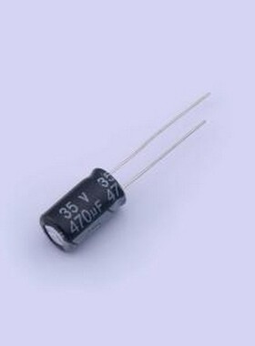 01EC6706 直插铝电解电容 470uF ±20% 35V 插件,D8xL16mm