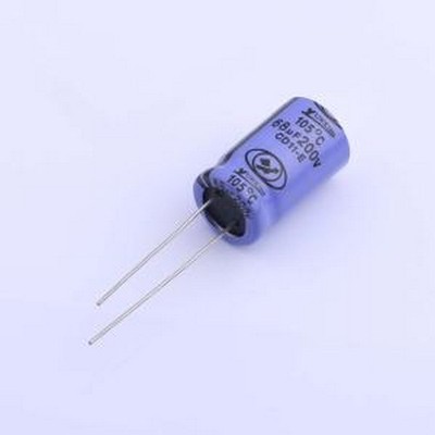 ECE2DM680K21OTPO 直插铝电解电容 68uF ±20% 200V 插件,D13xL21