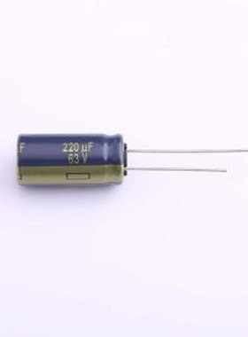 EEUFC1J221X 直插铝电解电容 220uF ±20% 63V 插件,D10xL20mm