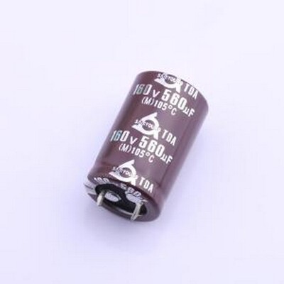 TDA 160V560 22*35 牛角型电解电容 560uF ±20% 160V 插件,D22xL