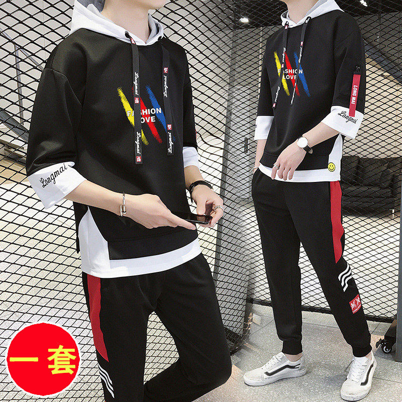 Sweater Men 2019 Spring and summer Korean Edition Trend student Junior school student Teenagers leisure time suit clothesin the Men's clothing, T-shirt  category - from Buy2taobao.com to provide professional Taobao agent buy service