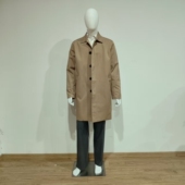 宽松商务休闲高品质外套上衣 大码 外贸欧单春秋男士 棉质风衣中长款