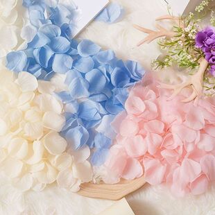 七夕节求婚花瓣仿真假花瓣粉色玫瑰花生日婚礼氛围手撒花装饰布置