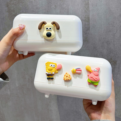 简约ins纸巾盒带弹簧家用抽纸盒