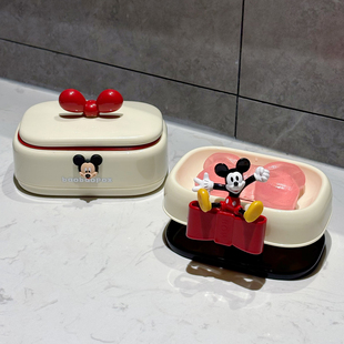 新款肥皂盒沥水家用带盖便携结婚香皂洗衣皂架浴室学生宿舍高级感