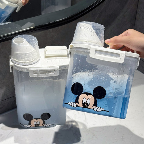 可爱！！米奇透明洗衣液分装瓶