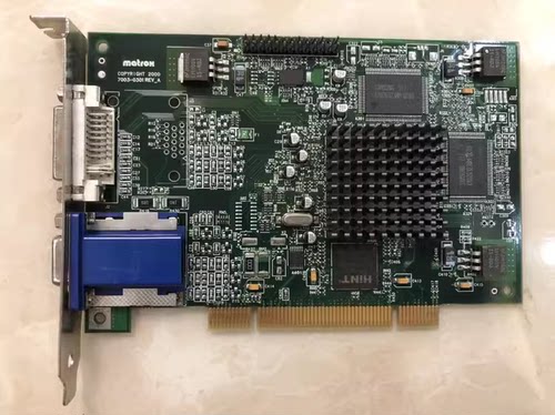 MATROX G450 G45FMDVP32DB F7003-0301 00P2530 PCI工业显卡DVI