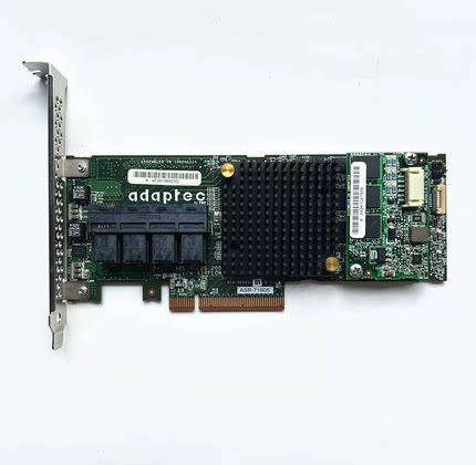 Adaptec ASR-71605 HBA直通PCIe阵列卡6G/s 四口8643扩展32盘位