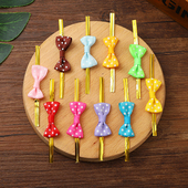 烘焙包装 扎带饼干袋扎丝蝴蝶结扎带棒棒糖果袋喜糖袋扎带20个一包