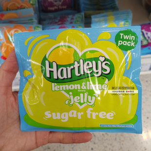 英国Hartley's无糖柠檬和酸橙果冻晶体粉23克黑加仑甜橙树莓草莓