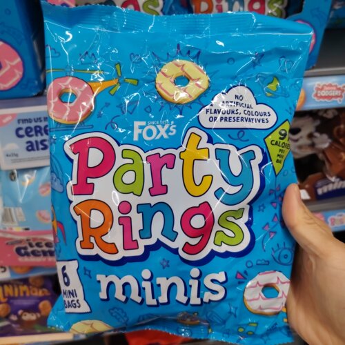 英国代购Fox's迷你彩色糖霜圈