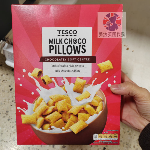 英国代购｜Tesco 巧克力夹心麦片375g牛奶巧克力/榛子可可