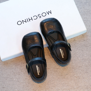 真皮女童皮鞋2025春秋新款小女孩公主鞋洋气女宝宝芭蕾软底小单鞋