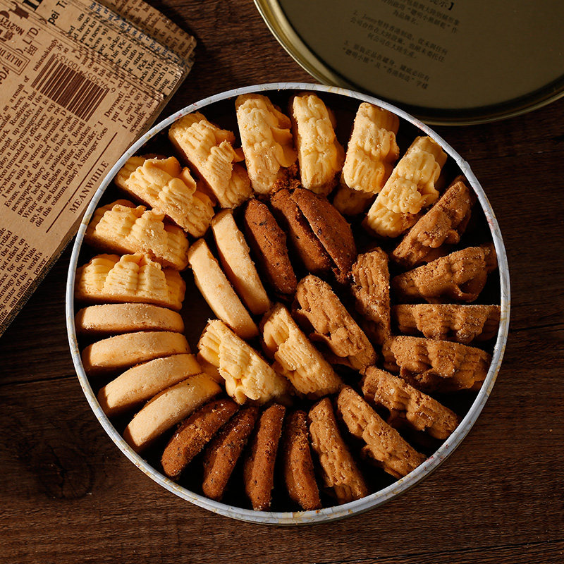 香港特产珍妮聪明小熊曲奇饼干4味奶油大盒640g4mix进口零食礼盒