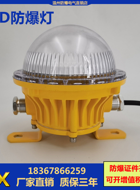 LED防爆灯10W20W仓库免维护节能泛光照明灯24V36V圆形防爆吸顶灯