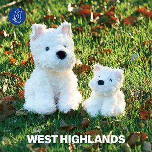 蝴蝶效应西高地小狗毛绒玩具潦草狗狗公仔挂件情侣礼物安抚娃娃