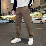 2024秋冬新款加绒加厚呢料休闲裤运动裤束脚卫裤男士K18-P60，男装休闲裤，星座1104（原A460）