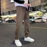 2024秋冬新款加绒加厚呢料休闲裤运动裤束脚卫裤男士K18-P60，男装休闲裤，星座1104（原A460）