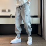 2025秋冬新款休闲百搭哈伦裤运动束脚阔腿卫裤运动裤男士Z656-P65，男装休闲裤，星座1104（原A460）