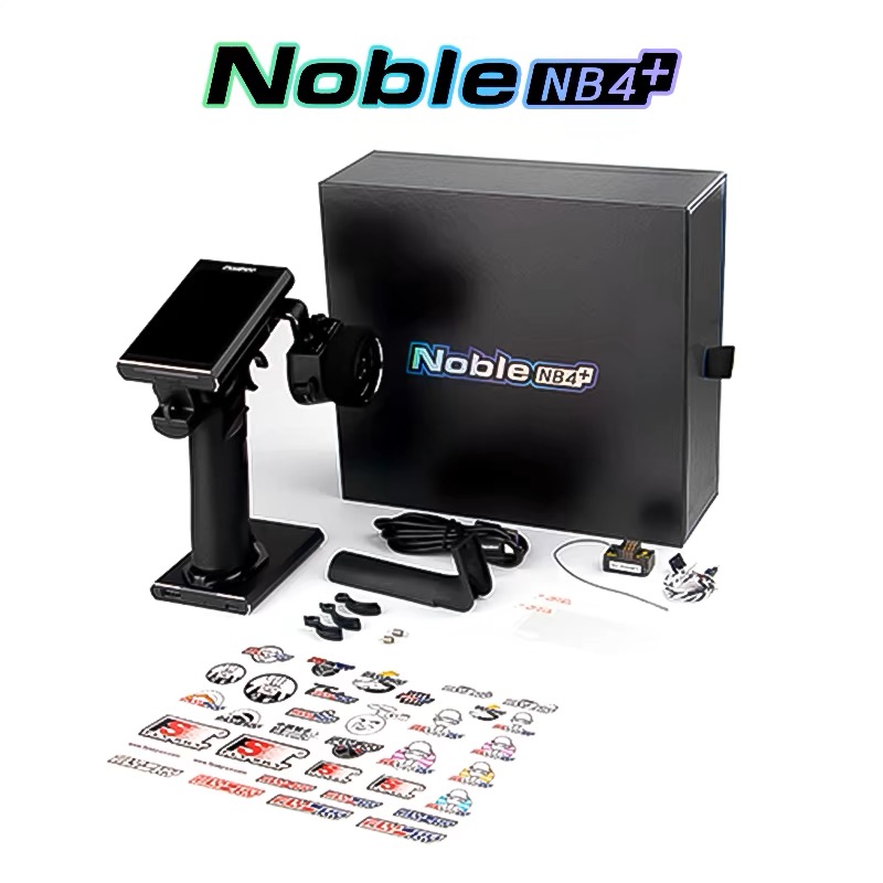 新款FlySky富斯Noble NB4+遥控器模型车8通道防水2.4G触摸彩屏