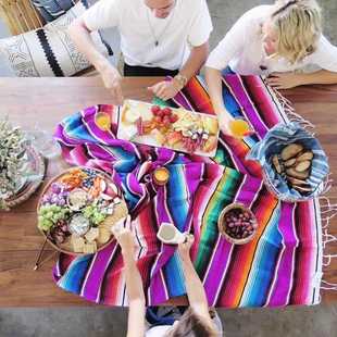 blanket beach ethnic table towel flag Mexi