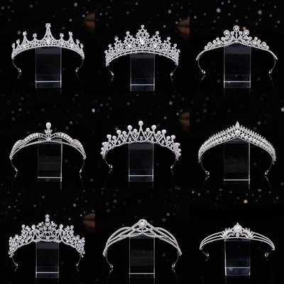 新娘皇冠头饰水钻合金森系仙美