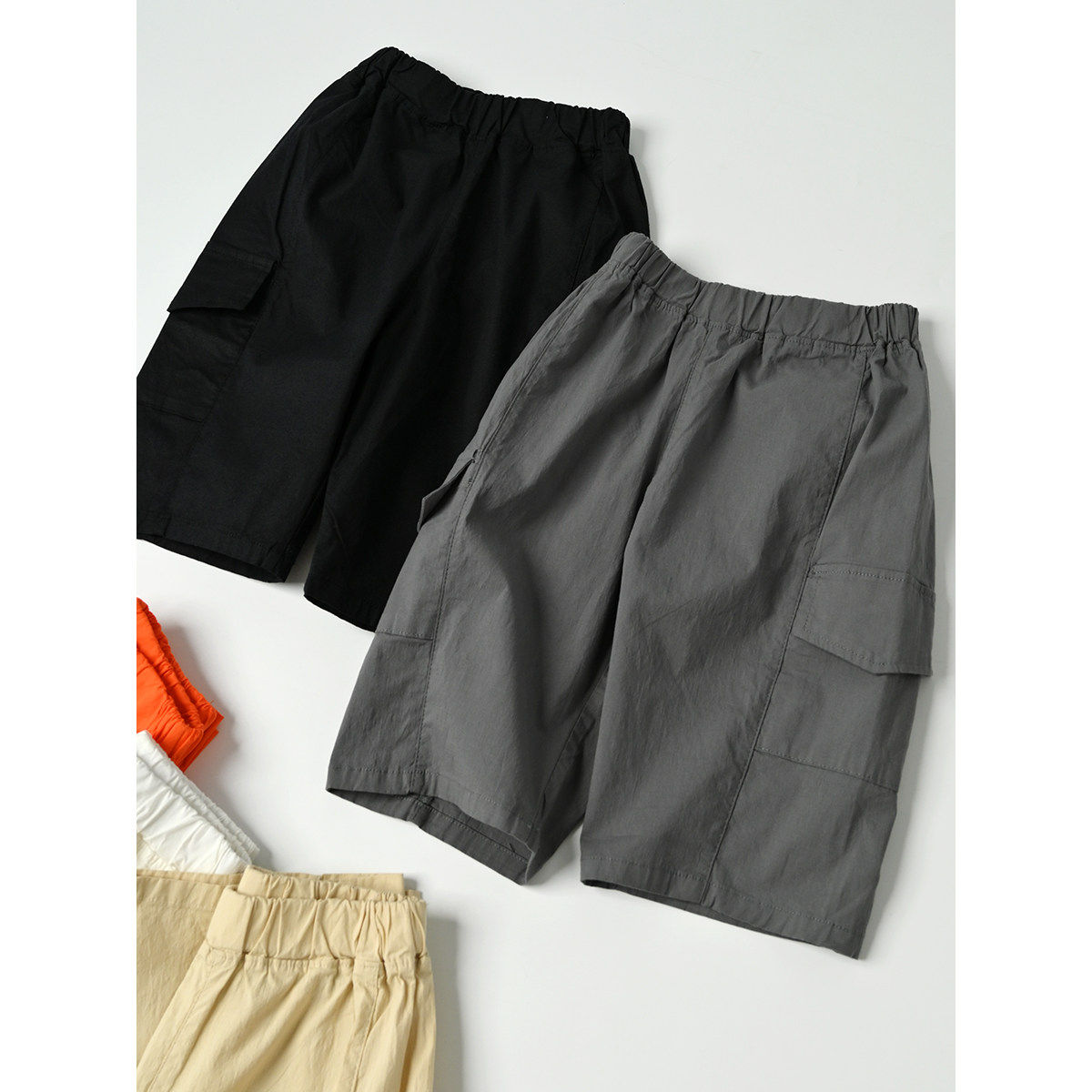 清库 儿童纯棉梭织七分裤 男女童工装短裤 薄款中裤 夏款童装,童装/婴儿装/亲子装,裤子,淘宝优惠券,粉丝福利购,淘宝优惠卷