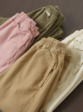 86106 棉+莱赛尔 儿童休闲卫裤 男童女童收口工装裤 中大童 春秋