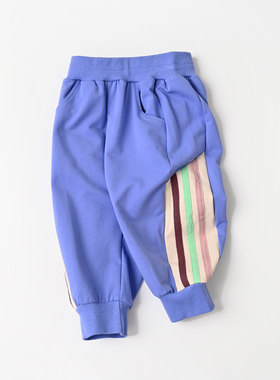 79502 清库 儿童纯棉卫裤 男童女童运动裤 七分裤子夏款