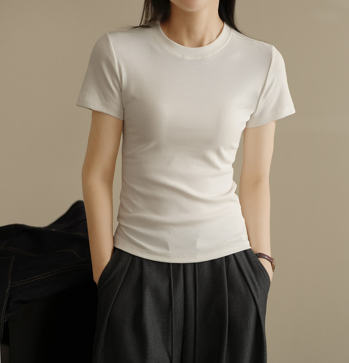 86156 正肩女士T恤 棉质圆领短袖 修身显瘦 纯色百搭 春夏款女装,女装/女士精品,T恤,淘宝优惠券,粉丝福利购,淘宝优惠卷