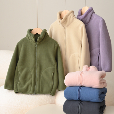 厚款秋冬立领双面绒保暖外套