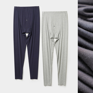 88062 男士莫代尔秋裤家居裤 衬裤 双层底裆长裤 打底裤 春秋款