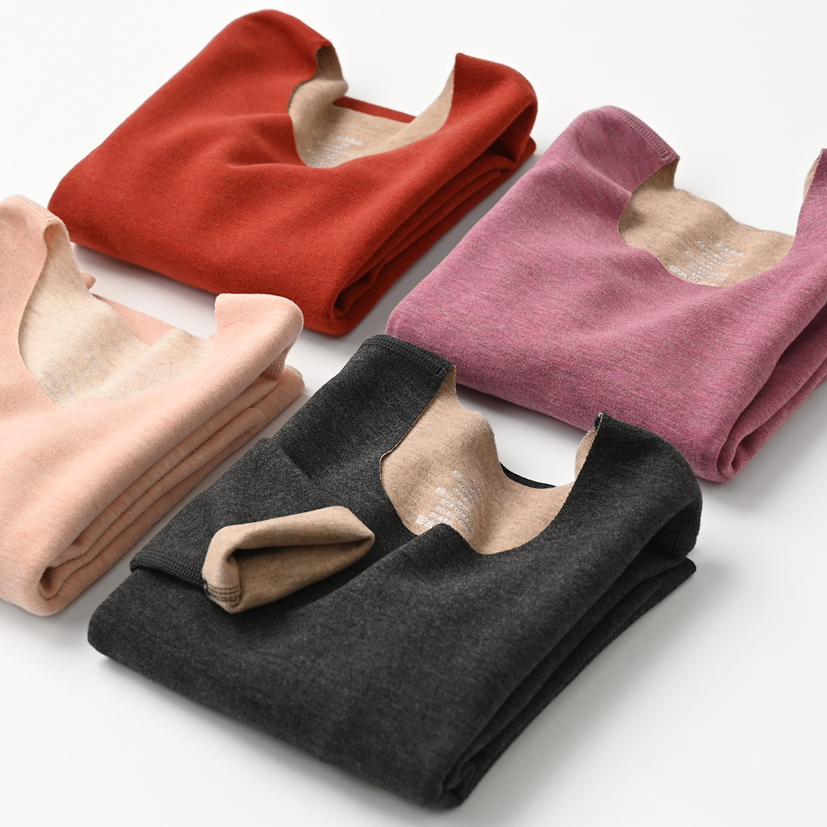 300g德绒儿童无痕打底衫秋冬保暖