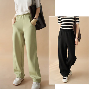 清库 适合162以上醋酸女士香蕉裤 高腰卫裤 阔腿长裤春秋款