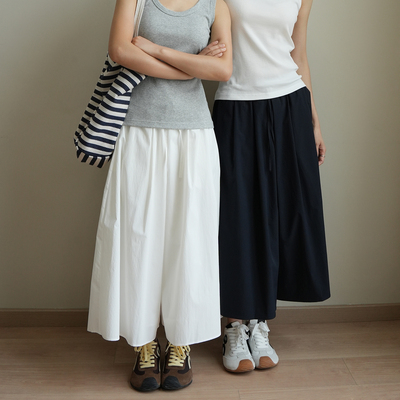 UPF40+抗皱凉感八分裙裤