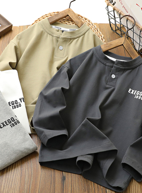 86085 170中大童 儿童纯棉打底衫 男女童长袖圆领T恤 春秋款童装