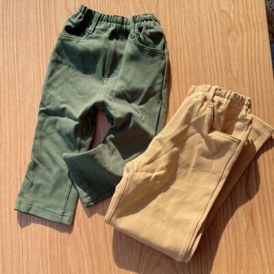 儿童纯棉裤子弹力长裤双向弹力